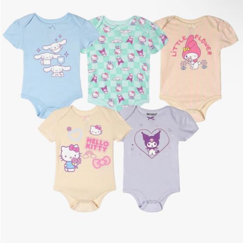 Hello Kitty Baby Girls 5 Pack Bodysuits