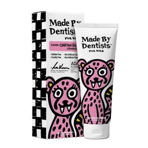 Made By Dentists Kids Cheetah Fluoride Anticavity Toothpaste -Strawberry - 4.2 oz