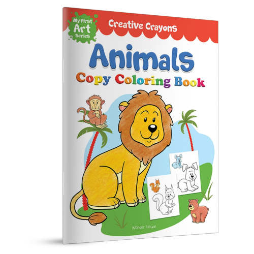 Coloring Book of Animals: Creative Crayons Series - Crayon Copy Color Books
