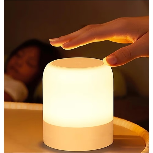 Portable Baby Night Light,3 Colours Egg Light for Nursery,Rechargeable Night Light for Kids,Small Cordless Table&Bedside Lamp,Eye Caring Dimmable LED Touch Lamp for Toddler,Girl,Boy,Nursing
