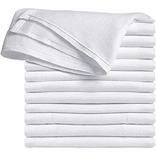 High Absorbancy Reusable Flat Cloth Diapers, Soft & Safe 27 X 27 100% Cotton Burp Cloth, Also Great to Clean Mirrors (24)