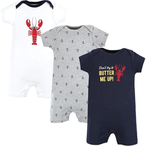 Hudson Baby Unisex Cotton Rompers