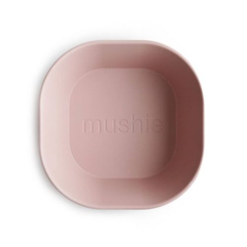 Mushie Square Dinner Bowl - Blush - 2ct