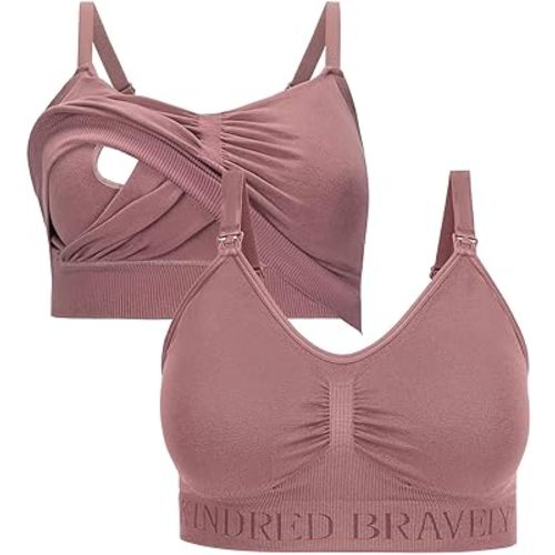 Kindred Bravely Sleep Pumping Bra & Sublime Nursing Bra Bundle (Twilight, X-Large)