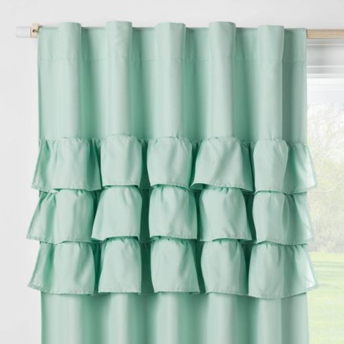 Ruffle Kids' Blackout Window Curtain Panel - Pillowfort™