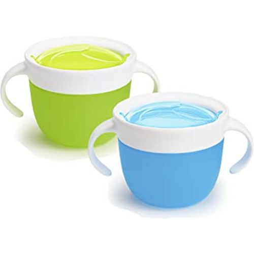 Munchkin® Snack™ Catcher, 2 Pack, Blue/Green