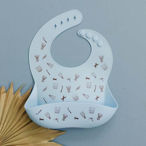 Gángan Silicone Bib (Baby Blue)
