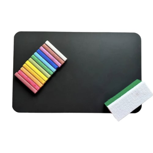 Kids Chalkboard & Eraser Set with Chalk
