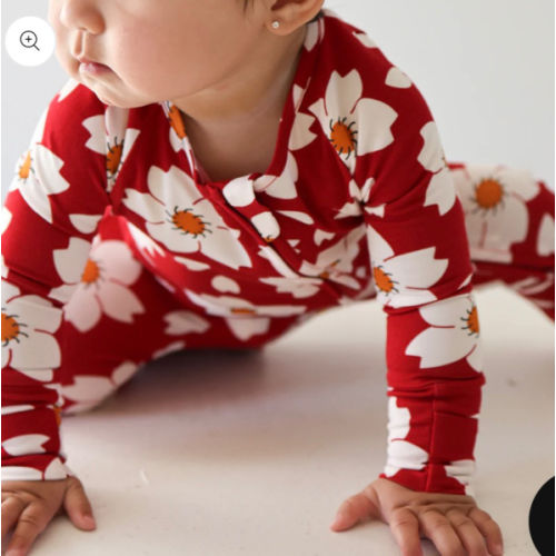 Bamboo Zip Pajamas | Cherry Blossoms