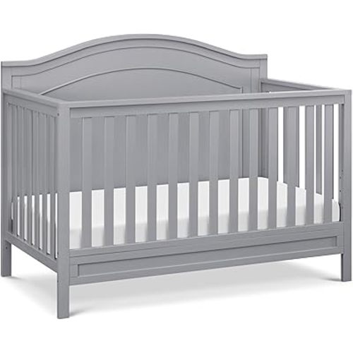 DaVinci Charlie 4-in-1 Convertible Crib, GREENGUARD Certified, Grey