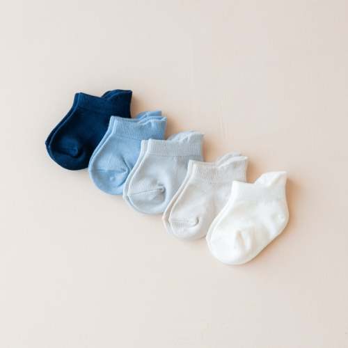 12-24M Ankle Socks Combo 5-Pack in Cool