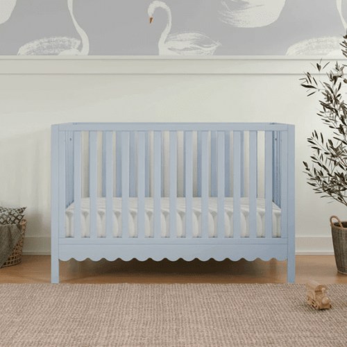 daVinci Sammy Scallop 4 in 1 Convertible Crib, Powder Blue