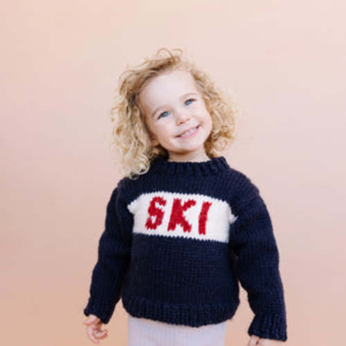 Ski Sweater-Navy – Sprouts Children's Boutique