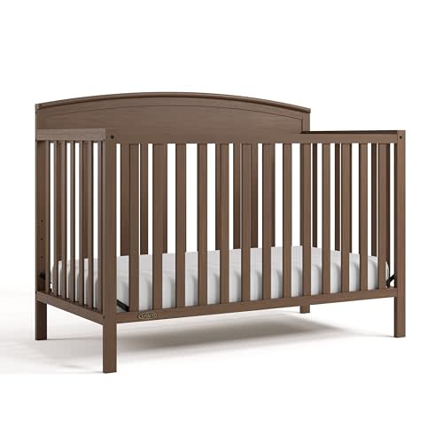 Graco Benton 5-in-1 Convertible Crib – GREENGUARD Gold Certified, Converts from Baby Crib to Toddler Bed, Daybed and Full-Size Bed, Fits Standard Full-Size Crib Mattress (Hazelnut)