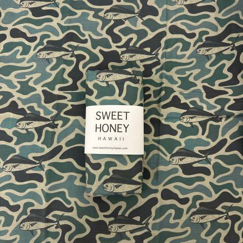 Mahi Mahi Green Camo Swaddle Blanket