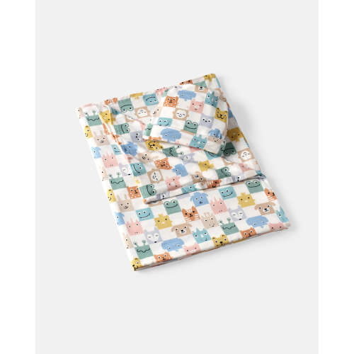Check Mates Swaddle & Beanie Set | Little Sleepies
