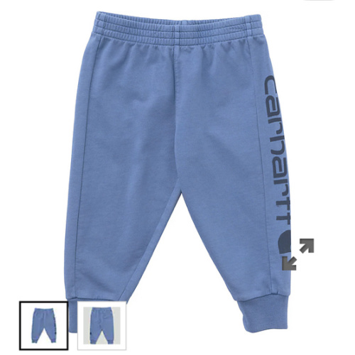 Boys' Elastic Waistband Re-Engineered Garment Dye Logo Sweatpant (Baby/Toddler) | Carhartt
