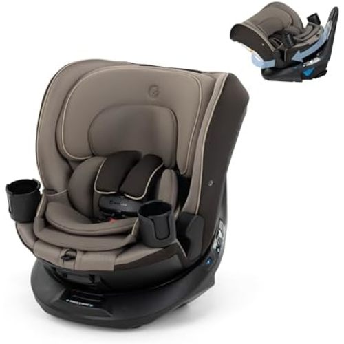 Maxi-Cosi Andi 360 Rotating All-in-One Baby Convertible Car Seat, Rear-Facing, Forward Facing Car Seat, Infant Toddler Booster, Easy Rotation, Tension System, Harness Adjust, Truffle