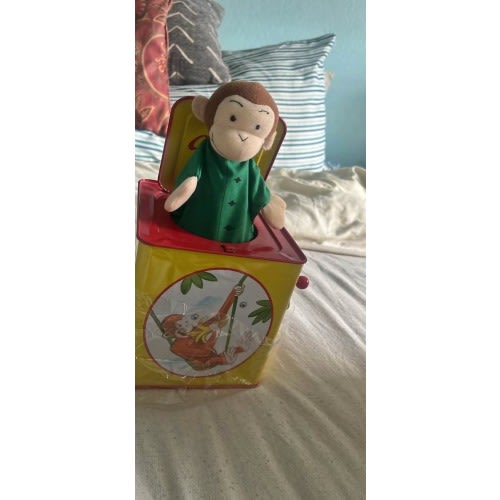 Curious George Tim Jack in the box with original packaging