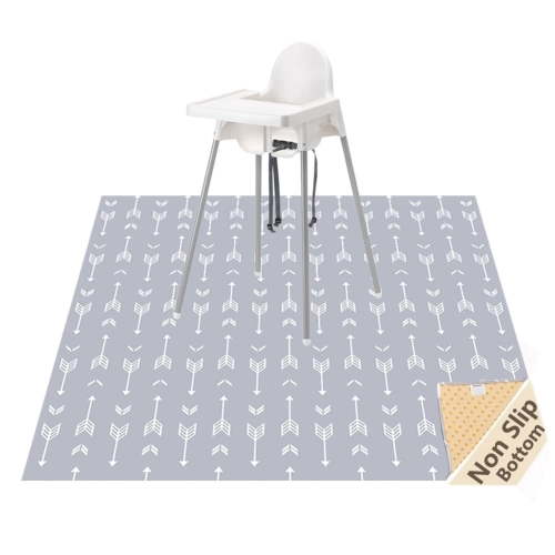52x52in Waterproof Baby Splat Mat for High Chair Arts Crafts