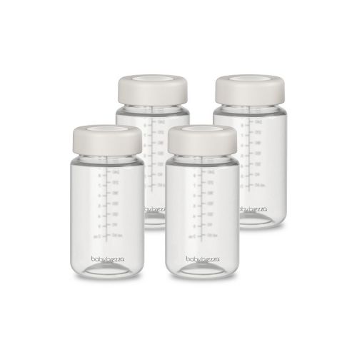 Baby Brezza Breast Milk Storage Bottles Compatible with Portable Coolers - 4 Count
