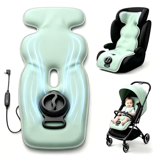 Baby Stroller Cooling Pad, Ice Water Circulation Car Seat Cooling Pad, No Fan No Noise No Battery Safe Cooling Mat, Tech Fabric Easy Clean, Universal Fit for Infant Toddler Summer Travel