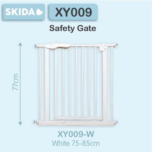 SKIDA XY009 Safety Gate 75-85cm Tinggi 77cm Extension 7cm 10cm 20cm 30cm 45cm 80cm 100cm Pagar Pengaman Bayi Ruangan Pet Baby Tangga Kuat Kokoh Besi - White 75 - Jakarta Pusat - Skidamarink Indonesia | Tokopedia