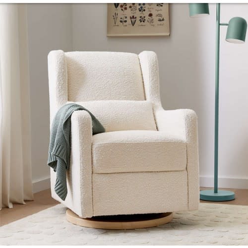 Babyletto Wally Swivel Glider in Boucle