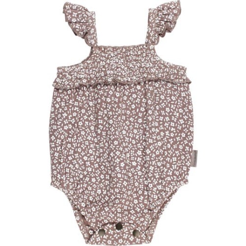 Floral Organic Cotton Gauze Bubble Romper, 0-3m (7-12 lbs)