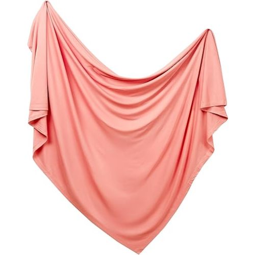 PurComfy Supersoft Swaddle Blanket, Premium Bamboo Viscose Baby swaddling Blankets for Newborns, Lightweight & Breathable Swaddle Blankets for Boys and Girls, 47” x 47”, Neutral Baby Essentials