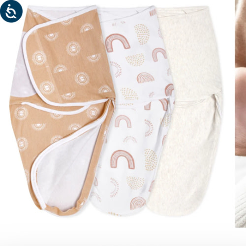 aden + anais keep rising essentials easy swaddle wrap quick change 3 pack TOG 1.0