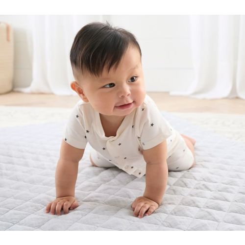 European Linen Baby Quilt | Pottery Barn Kids