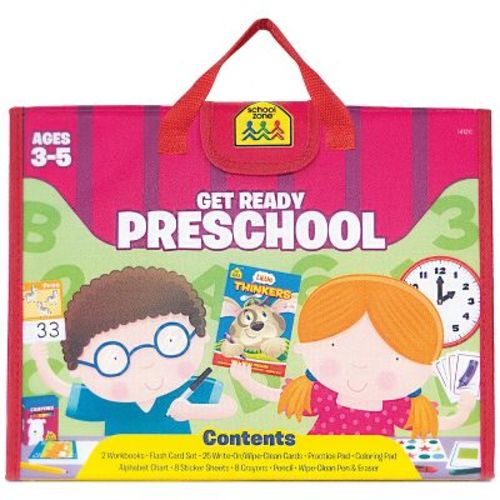 School Zone Get Ready Preschool Learning Playset - (Paperback)