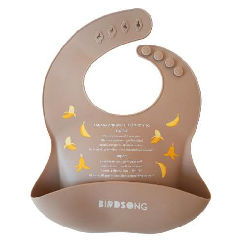 El Plátano y Yo (Banana & Me) bilingual silicone bib