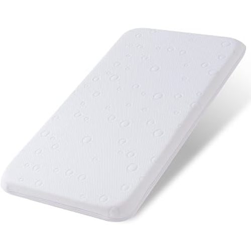 Baby Bassinet Mattress Pad, 32" x 18" x 2" Dual Sided Gel Memory Foam Mattress with Breathable Removable Soft Cover Fit for Ingenuity/Cuddor/RONBEI Baby Bassinet