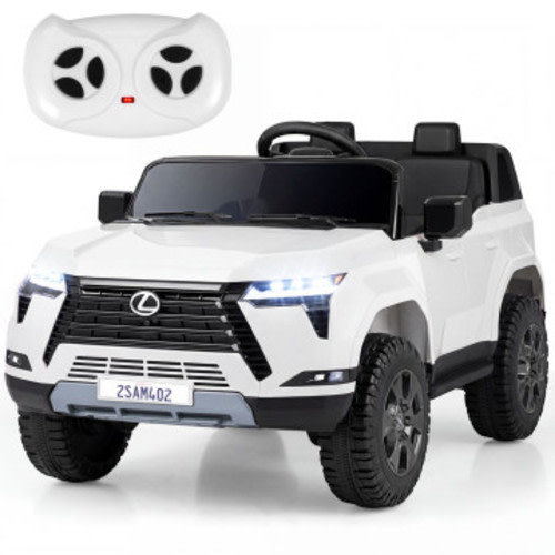 Ride on Car 24V 4WD Licensed LEXUS GX550 Electric Vehicle with Remote for Boys Girls Aged 3+-White