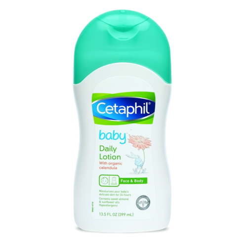 Cetaphil Baby Daily Lotion with Organic Calendula, Sweet Almond & Sunflower Oils, 13.5 oz