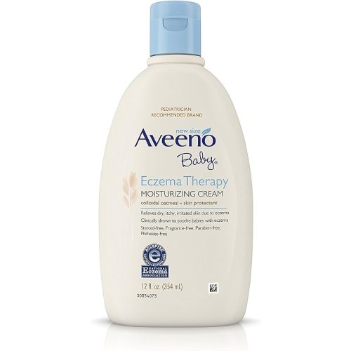 Aveeno Baby Eczema Therapy Moisturizing Cream with Oatmeal, 12 fl. oz