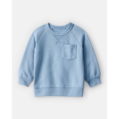 Baby Boy DayDream Fleece Long-Sleeve Sweatshirt - Blue - Carter's | Carter's