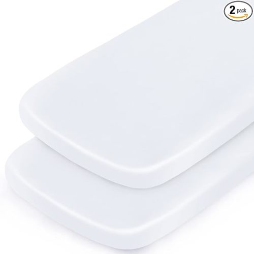 Bassinet Sheets for Baby Boy Girl, Satin Bedside Sleeper Sheets, White | Fit for Mika Micky&Baby Delight&Dream On Me&Baby Joy Bassinet, Bassinet Sheet for Baby Hair (33"x20"x5") Silk Bassinet Sheets