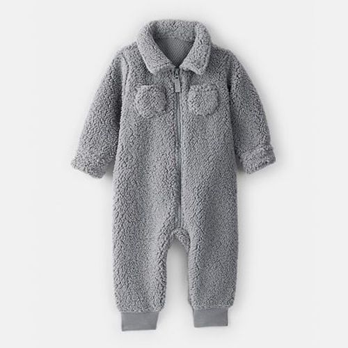 Baby Boy Carter's Sherpa Pocket Zip-Up Jumpsuit