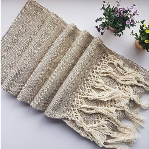 Mexican rebozo for natural birth, belly binding, cuddle wrap, ideal for doula, midwife. 118" / 3 m, Oatmeal