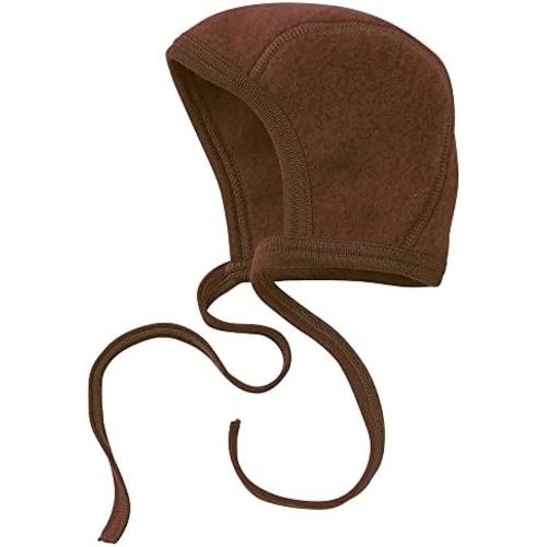 Newborn Baby Bonnet, 0–6 Months | Organic Merino Wool Fleece, Pilot Cap with Ear Protection for Infants