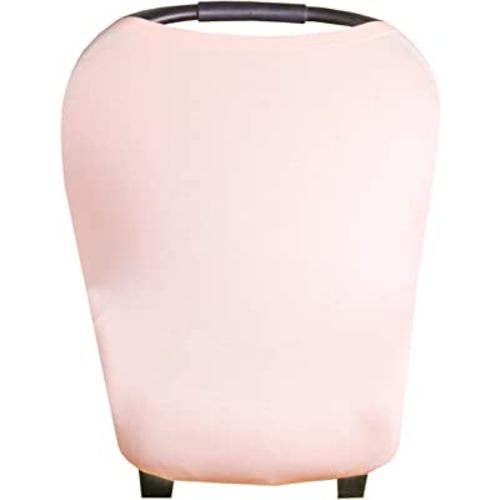 Copper Pearl Multi-Use Cover: Car Seat Covers, Nursing Cover, and Stroller Cover for Sun - Stretchy Fabric, All-Season Use, Stylish Designs, Easy Access for Moms - Blush