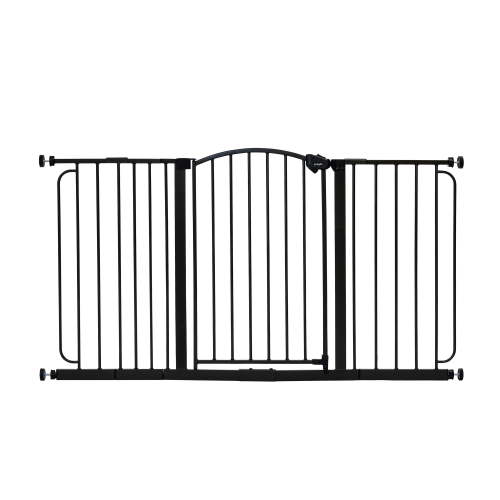 Regalo Extra Wide Arched Decor Baby Safety Gate 58 Inch with Extensions