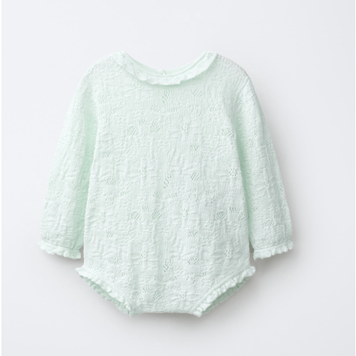 ZARA COTTON AND SILK KNIT BODYSUIT