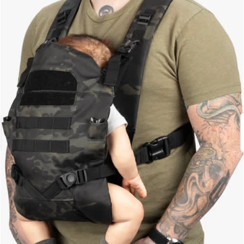 Tactical Baby Carrier for Men - Color: Multicam Black