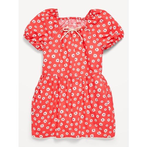Printed Retro Swing Dress for Toddler Girls