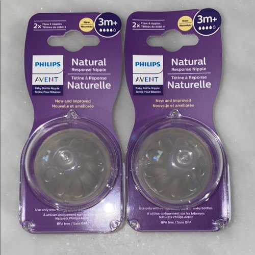 Philips Avent Natural Response Nipples - 3m - 2 packs