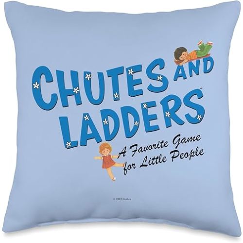 Chutes and Ladders Favorite Game Throw Pillow, 16x16, Multicolor